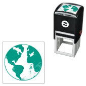 Tampon Auto-encreur Jour des terres (En situation)