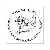 Tampon Auto-encreur joyeuse marionnette thème amoureux (Design)