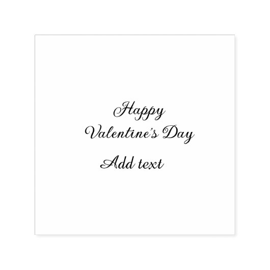 Tampon Auto-encreur Joyeuse Saint-Valentin texte rose nom message (Design)