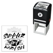 Tampon Auto-encreur Joyeuses Bliss d'été - Citation Soleil Chaud (En situation)