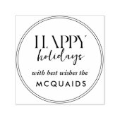 Tampon Auto-encreur Joyeuses fêtes de famille (Design)