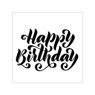 Tampon Auto-encreur Joyeux Anniversaire auto-encre en caoutchouc Timbr