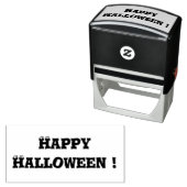 Tampon Auto-encreur Joyeux Halloween Party Entrée ou traitement (En situation)