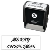 Tampon Auto-encreur Joyeux Noël (En situation)