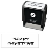 Tampon Auto-encreur Joyeux Noël (En situation)