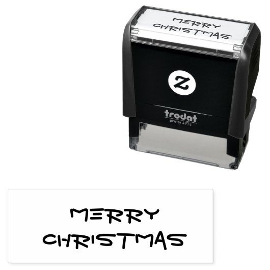 Tampon Auto-encreur Joyeux Noël (En situation)