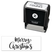 Tampon Auto-encreur Joyeux Noël Décontracté manuscrit (En situation)