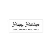 Tampon Auto-encreur Joyeux Noël Joyeux Script Nom (Design)