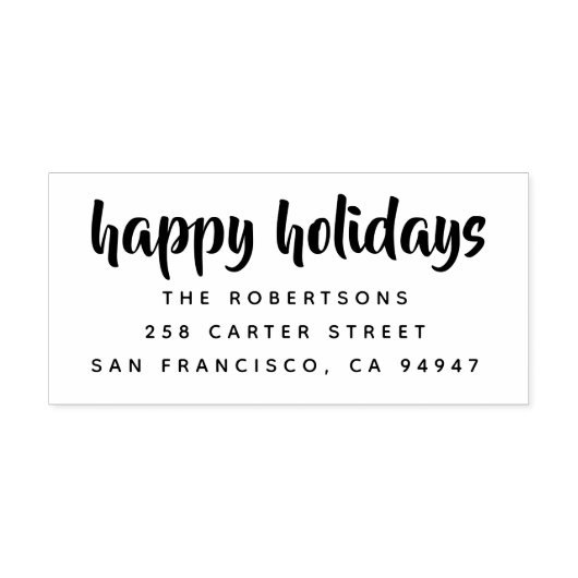 Tampon Auto-encreur Joyeux Noël moderne Personnalisé (Design)