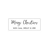 Tampon Auto-encreur Joyeux Noël Nom Écriture Moderne (Design)