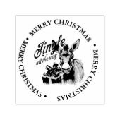 Tampon Auto-encreur Joyeux Noël Pays Donkey thème (Design)