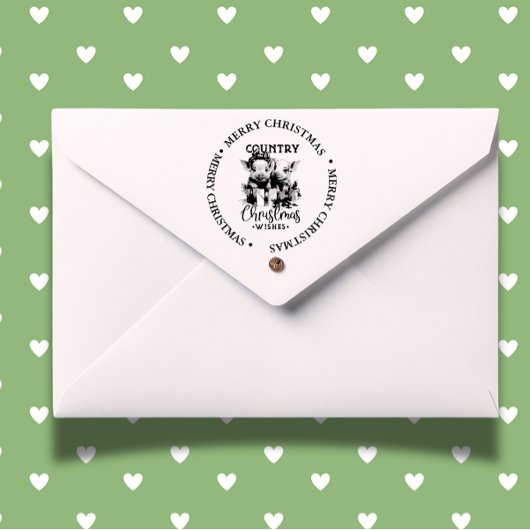 Tampon Auto-encreur Joyeux Noël Pays Piggy thème