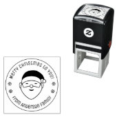 Tampon Auto-encreur Joyeux Noël Père Noël de Family Round (En situation)