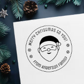 Tampon Auto-encreur Joyeux Noël Père Noël de Family Round