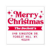 Tampon Auto-encreur Joyeux Noël Retro Super (Design)