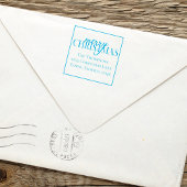 Tampon Auto-encreur Joyeux Noël Script Retourner l'adresse