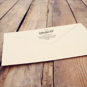 Tampon Auto-encreur Joyeux Noël Simple Calligraphie Adresse de retour