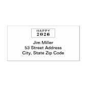 Tampon Auto-encreur Joyeux Nouvel An (Design)