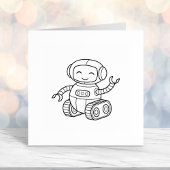 Tampon Auto-encreur Joyeux Robot Jouet Couleur moi