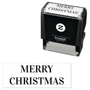 Tampon Auto-encreur Joyeux Timbre auto-encastré de Noël