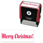 Tampon Auto-encreur Joyeux Timbre auto-encre de Noël (En situation)