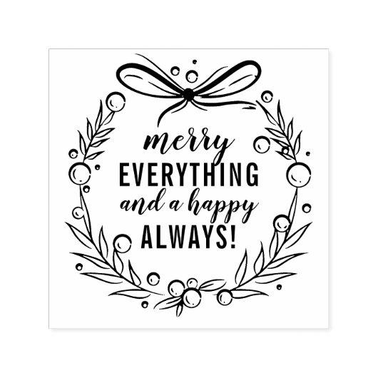 Tampon Auto-encreur Joyeux Tout & Un Joyeux Toujours | Noël (Design)