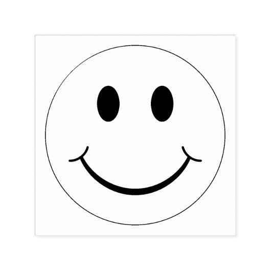 Tampon Auto-encreur Joyeux visage (Design)