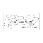 Tampon Auto-encreur Juste marié Mariage personnel (Design)