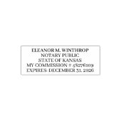 Tampon Auto-encreur Kansas Notary Public (Design)