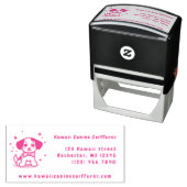 Tampon Auto-encreur Kawaii/ chibi expédition de chiens (En situation)