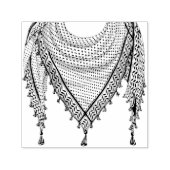 Tampon Auto-encreur Keffiyeh Écharpe palestinienne tissu traditionnel (Design)