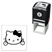 Tampon Auto-encreur Kitty Self-inking Stamp (En situation)