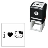 Tampon Auto-encreur Kitty Self-inking Stamp (En situation)