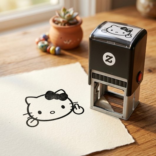 Tampon Auto-encreur Kitty Self-inking Stamp