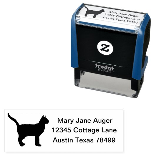 Tampon Auto-encreur Korat Cat Personnalisé (En situation)