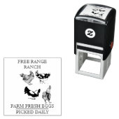 Tampon Auto-encreur La ferme aux oeufs (En situation)