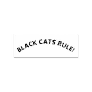 TAMPON AUTO-ENCREUR "LA RÈGLE DES CHATS NOIRS" CITE AMOUREUX DES CHATS