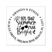 Tampon Auto-encreur Laisser commencer le plaisir d'été (Design)