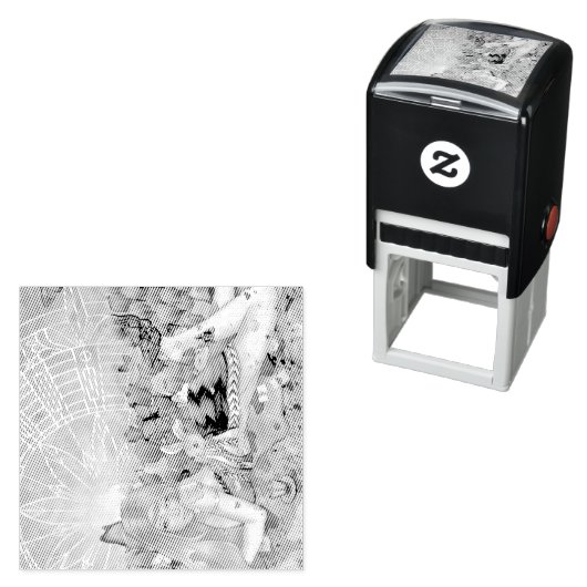 Tampon Auto-encreur L'après-midi (En situation)