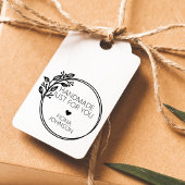 Tampon Auto-encreur Laurel Circulaire Moderne Fait À La Main Pour Vous