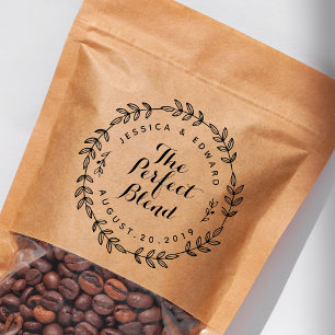 Tampon Auto-encreur Laurel Wreath Le parfait mélange mariage Favoriser