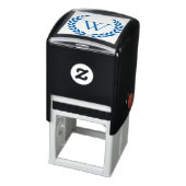 Tampon Auto-encreur Laurel Wreath Monogramme Initial (Produit)