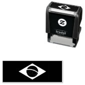 Tampon Auto-encreur Le drapeau brésilien auto-encre en caoutchouc Timb (En situation)