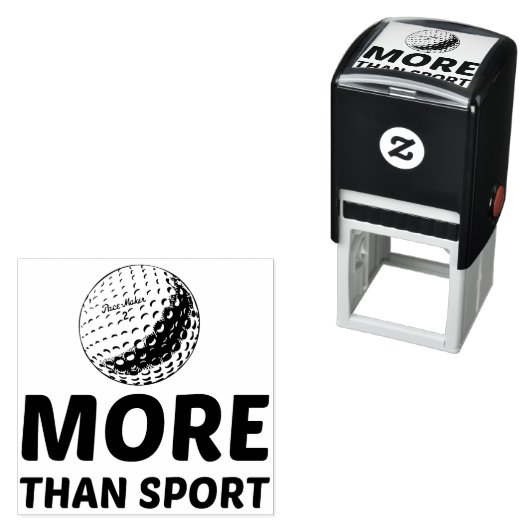 TAMPON AUTO-ENCREUR LE GOLF PLUS QUE LE SPORT (En situation)