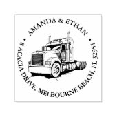 Tampon Auto-encreur Le thème du camion Bandit Semi (Design)