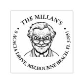 Tampon Auto-encreur Le thème hilarant de Crazy Grand-père (Design)