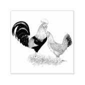 Tampon Auto-encreur Leghorns Production de poulets Brown (Design)