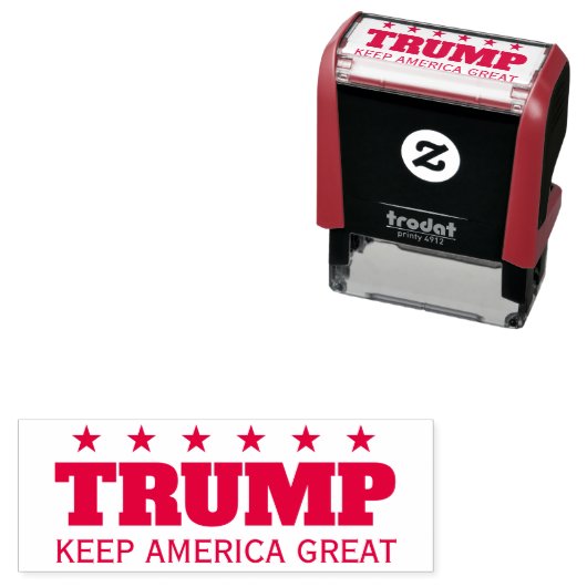 Tampon Auto-encreur L'élection de Donald Trump en 2024 Garder l'Amériq (En situation)