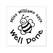 Tampon Auto-encreur L'Enseignant Dit Bien Fait Avec Une Mignonne Abee  (Design)