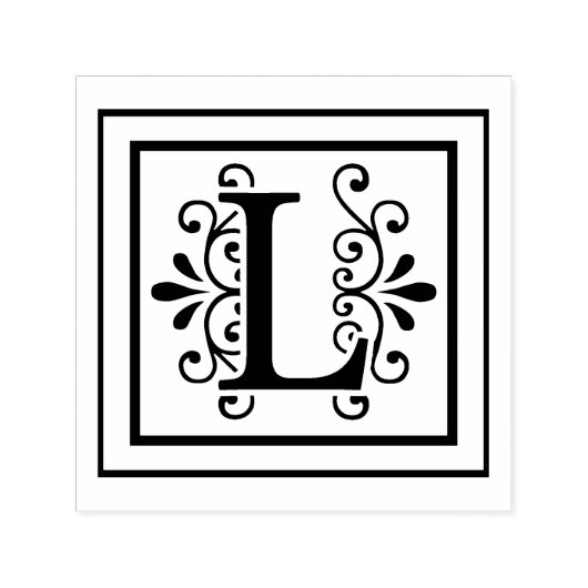 Tampon Auto-encreur Letter L monogram (Design)